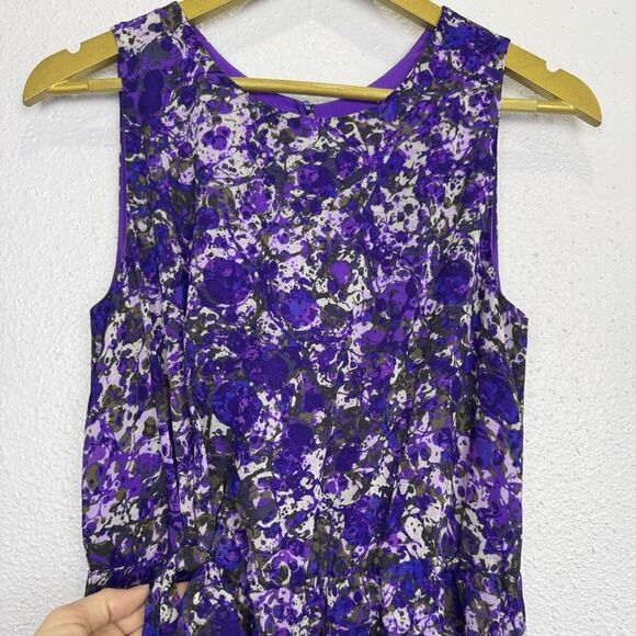 NWOT Coldwater Asymmetric Floral Maxi Dress Size 6 Watercolor Forest Fairy Y2K - Picture 3 of 11